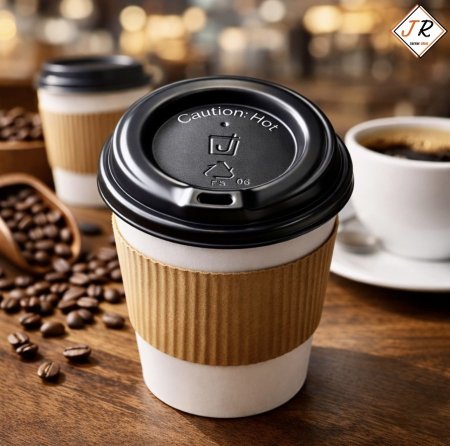 غطاء كاسات كرتون (4oz) 50 غطاء بالربطة